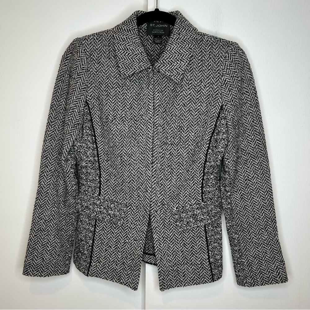 St. John Exclusively For Nordstrom Knit Wool Blend Jacket